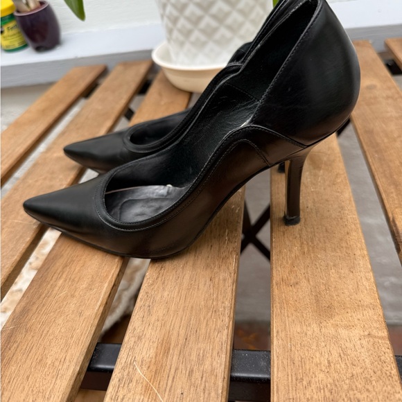 Zara classic black leather high heels EUR 36 - Picture 3 of 7